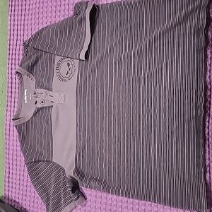 Mens Large Harley-Davidson Striped Dress Shirt